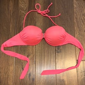VS 34C Coral Bikini Top